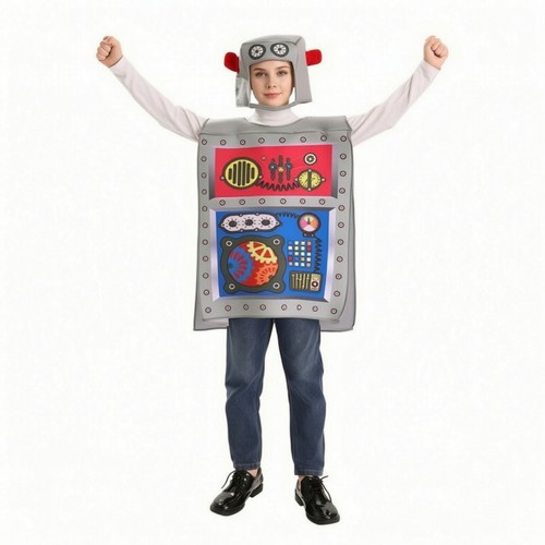 Roboter kostüm grau - roboter,