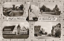 Alte AK, Mainleus, 5 Ansichten, 1983 (?), Kirche, Hauptstr, Mainbrücke