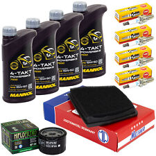 Wartung für Aprilia Caponord 1200 13-17 Set Öl 4L Luftfilter Ölfilter Zündkerzen