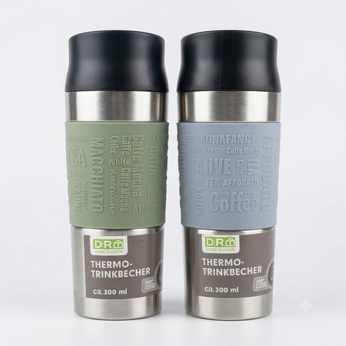 Edelstahl thermobecher - 2x,