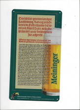 Blechschild Meininger
