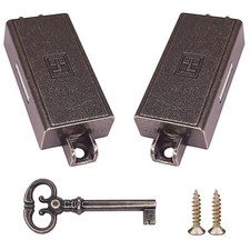 Drehstangenschloss Möbelschloss Zierschlüssel Schrankschloss Aufschraubschloss