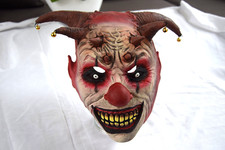 CompraFun Halloween Maske Horror Kostüm Latex Clown Karneval Harlekin Teufel