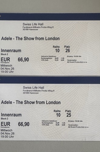 Tickets adele the show - adele,