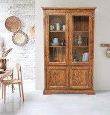 Massivholzvitrine vintage