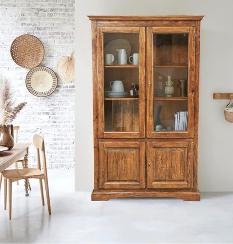 Massivholzvitrine vintage