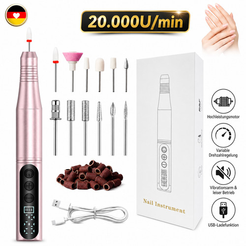 Nagelfräser akku 20000 min - akku, u/min