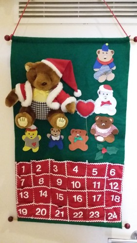 Adventskalender aus stoff mit - stoff,