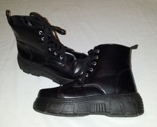Plateau Boots schwarz Gothic