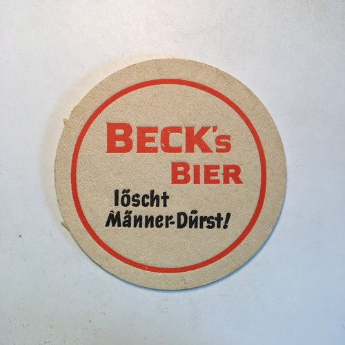 Bierdeckel beck löscht - bierdeckel, "beck`s"