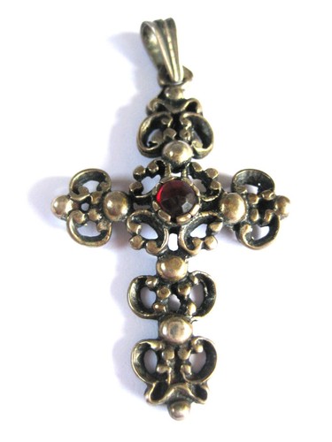 Antiker anhänger kreuz silber - antiker,