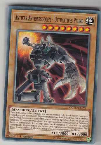 Antiker antriebsgolem - yu-gi-oh,
