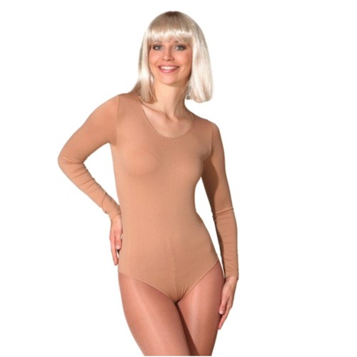 Body hautfarben langarmbody - hautfarben,