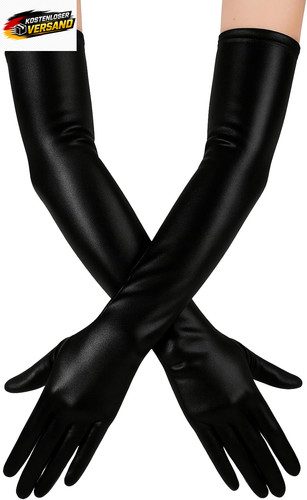 Lange satin handschuhe damen - satin,