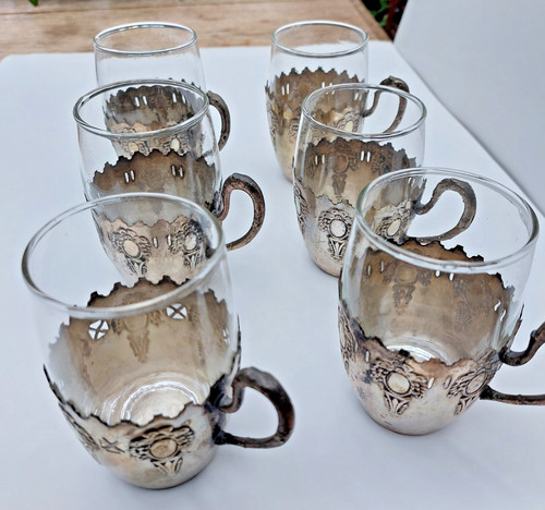 Antike glasbecher mit - glasbecher,