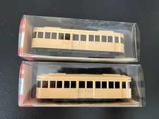 Wiking 749 + 750, Straßenbahn Triebwagen und Anhänger, 1:87
