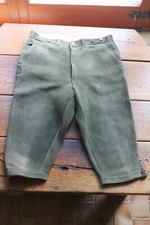 Dunkelgrüne Elchlederhose - H 52 bzw. H 102 - schweres Stück aus dichtem Leder !