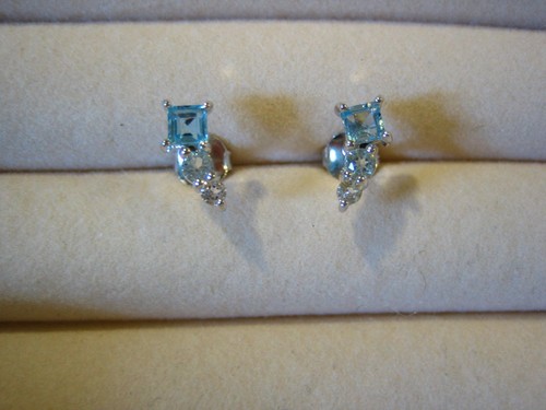 Topas silber ohrringe - topas, *