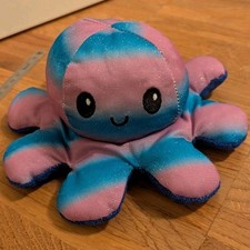 Wendekuscheltier Wende Oktopus Krake Plüschtier, Kuscheltier Ca 16cm