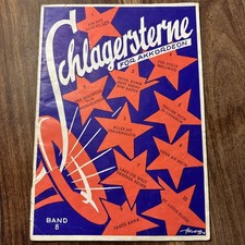 Musiknoten " Schlagersterne " für Akkordeon Band 8 August Seith Verlag München