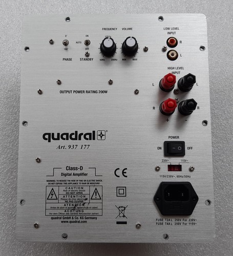 Quadral qube subwoofer - qube,