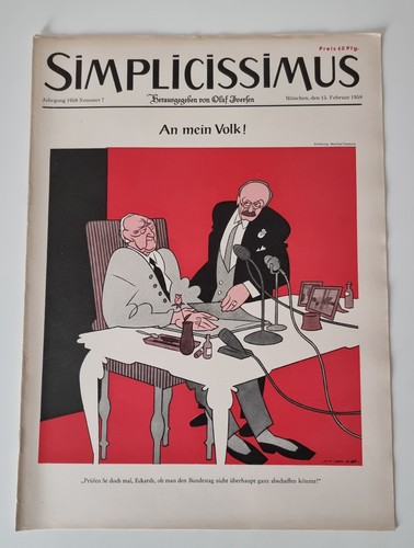 Simplicissimus magazine 1958 - simplicissimus, =