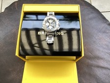 Breitling Herrenarmbanduhr Model Super Ocean Gehäuse In Stahl mit Box gebraucht