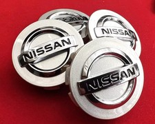 🟢 4x Original Nissan Felgendeckel / Nabendeckel / Felgenkappen 55mm