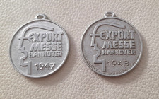2 Medailen EXPORT MESSE HANNOVER 1947 und 1948 Lehmann & Wundenberg