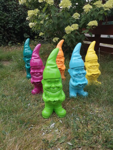 Gartenzwerg bunt deko - bunt,
