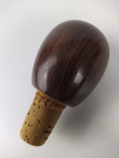 Flaschenverschluss Stopfen Holz Mahagoni Kugel Eierform Wein Spirituosen Korken