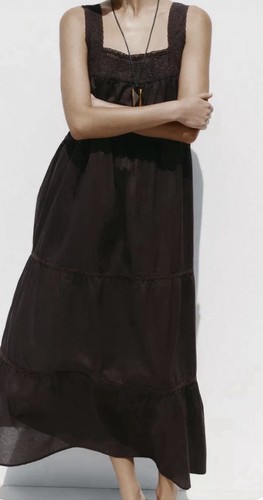 Zara kleid mit lochspitze - kleid, xs