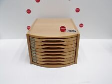 Zahnschrank Heraeus Kulzer leer mit 8 Schubladen aus edlem Holz Nr.398