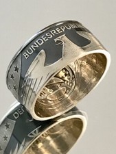 Münzring aus 10 Euro Münze ( Himmelsscheibe von Nebra Silber 925 )