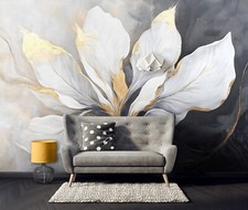 Fototapete Blumen Natur Weiß