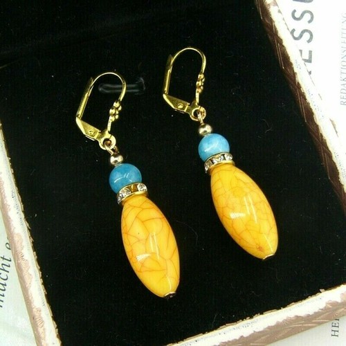 Bernstein larimar ohrringe - &,