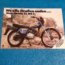 Honda XL 185 S Prospekt Brochure  ca. 1974 Sprache: Deutsch 2 Seiten