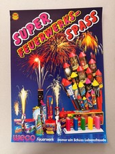 WECO Feuerwerk Plakat Vintage