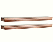 Wandregal Kiefer massiv kirsch gebeitzt rotbraun Regal 2er Set Wandboard Konsole