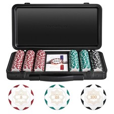 Pokerchip-Set weiß Gold