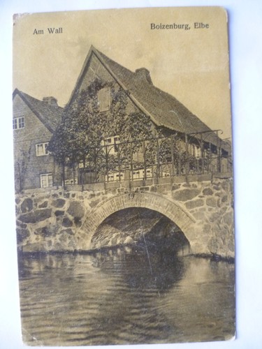 Boizenburg elbe wall - ak,