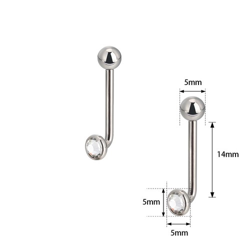 6mm titan banane l form - titan, in