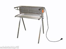 Edelstahl Vertikalgrill 66cm breit Grillspieß Rollbratengrill