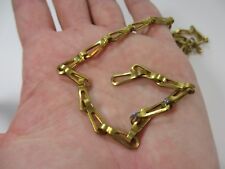 Original Vintage Messing Beleuchtung Kettenaufhänger Schlaufe Zisternenstecker Lichtzug 56cm 