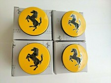 Original 4x Ferrari Nabendeckel Felgendeckel Emblem wheel center cap Nr. 340066