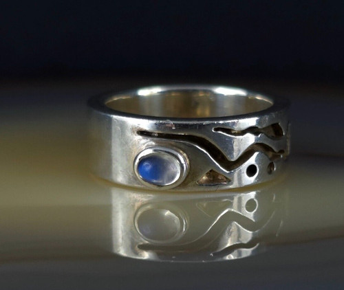 Ring silber 925 mondstein - ring,