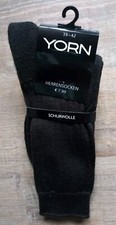 Herrensocken, Socken, Gr. 39-42, dunkelbraun, Schurwolle, von Yorn