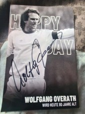 Unikat. Originales Autogramm. Wolfgang Overath. Weltmeister. 1974. 1 FC Köln. 
