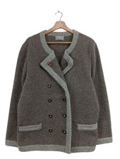 MIRABELL SALZBURG Cardigan Damen Jacke Gr. DE 44 hellgrau Casual-Look