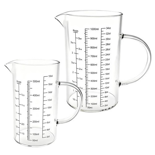 Messbecher glas set 500ml - set,